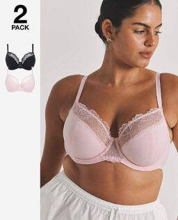 2 Pack Rosalie Full Cup Wired Bras
