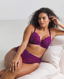 Ann Summers Sexy Lace DD Plus Bra Purple