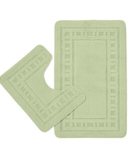 Damart Armoni Non-Slip Pedestal & Bath Mat Set