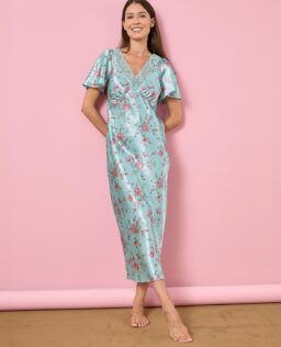 Damart Satin Lace Trim Nightdress