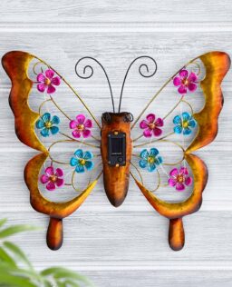 Damart Wall Mounted Butterfly Outdoor Solar Light