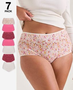 Pretty Secrets 7 Pack Full Fit Knickers